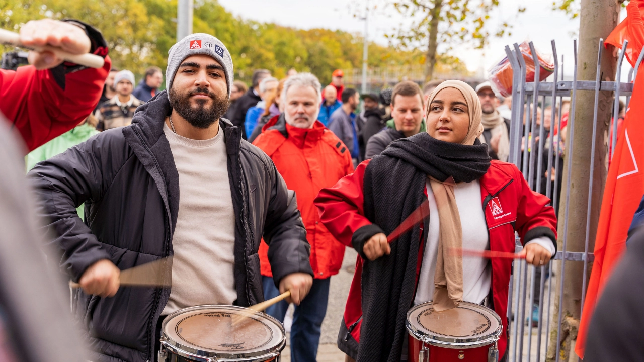Warnstreik VW