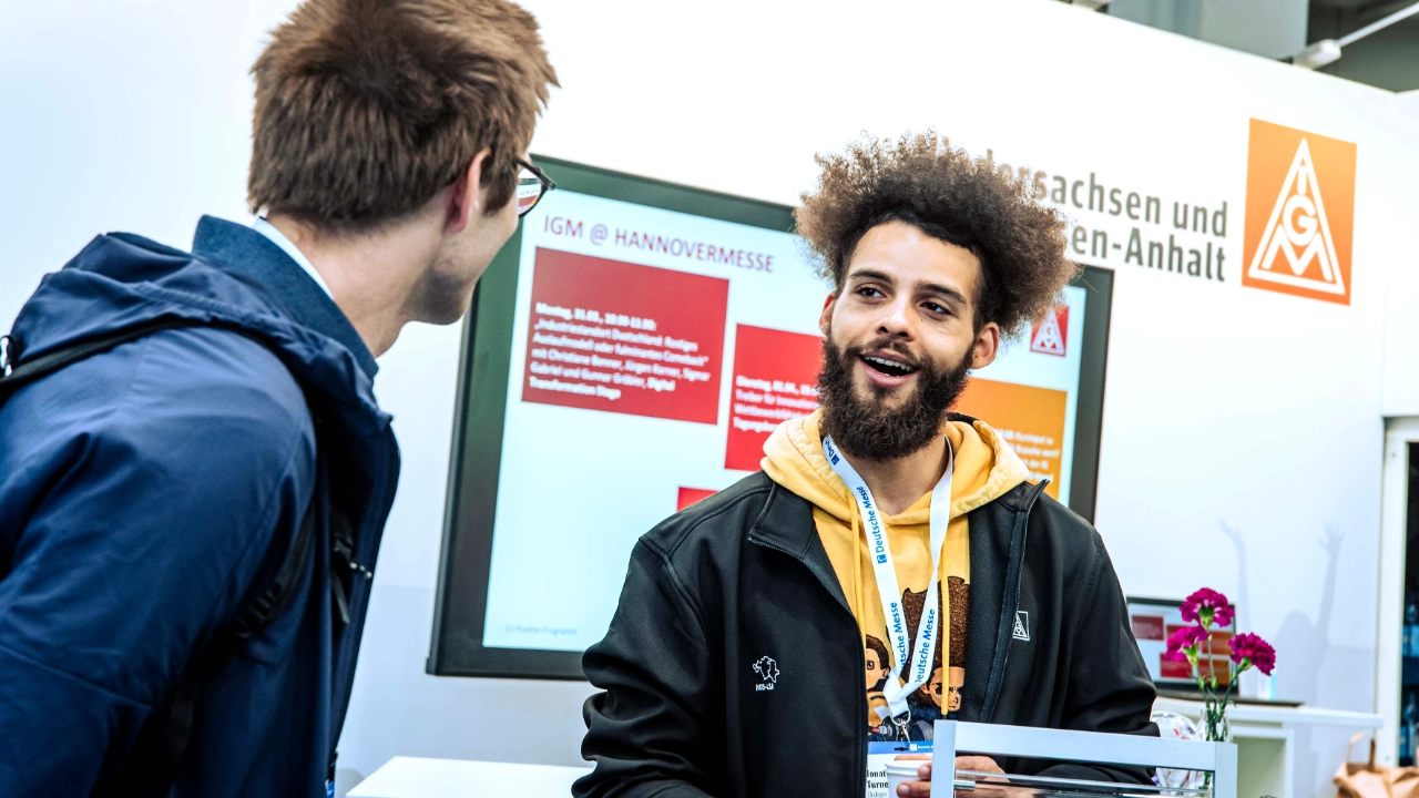 Hannover Messe 2025 - IG Metall-Stand