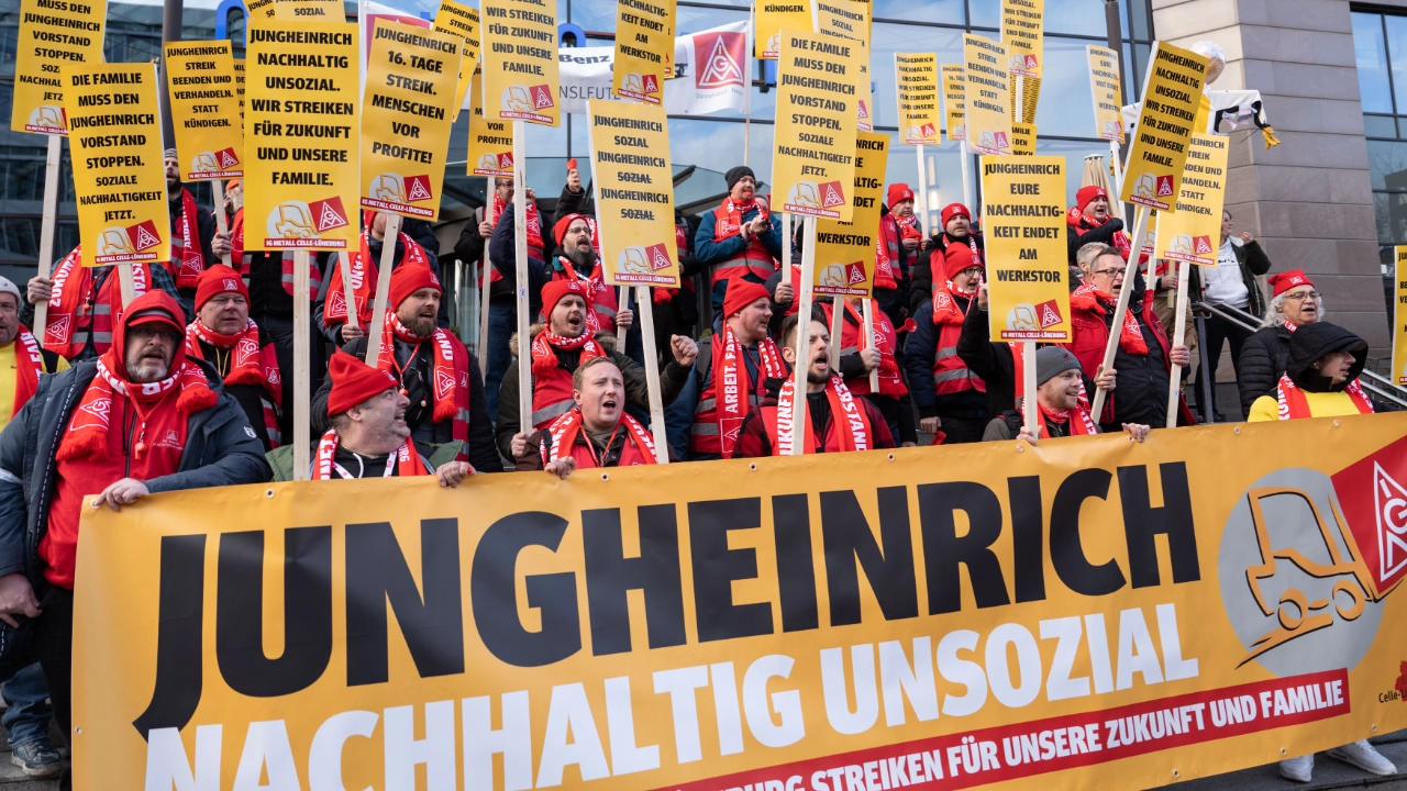 Streik bei Jungheinrich in Lüneburg
