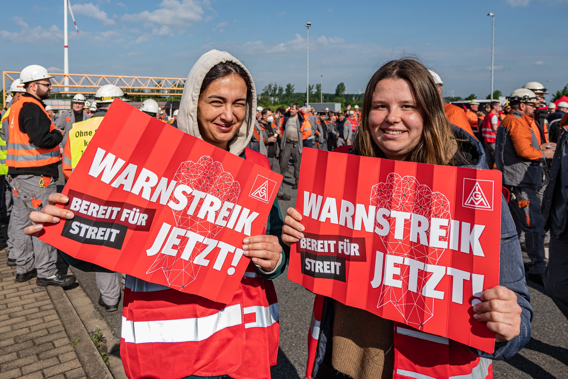 Tarifrunde Eisen und Stahl: Warnstreik Salzgitter AG