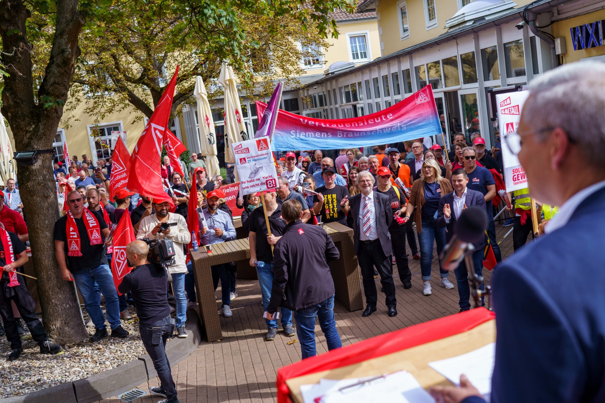 Archivbild aus der Tarifrunde 2022.