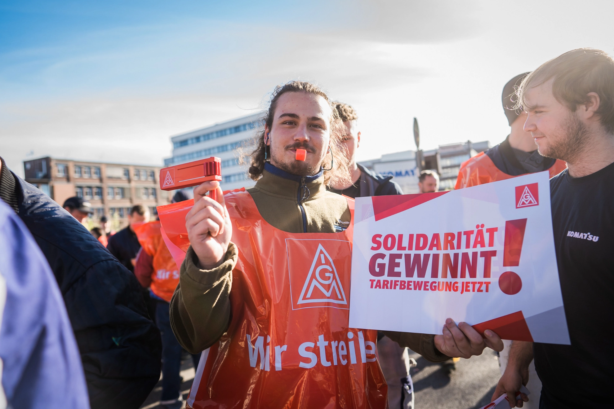 Warnstreik Komatsu Hannover
