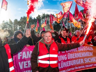 Streik bei Jungheinrich in Lüneburg im November 2025