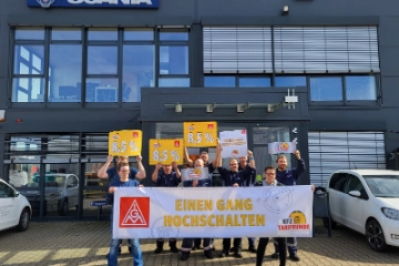 Beschäftigte im Kfz-Handwerk gehen ab April auf die Straße