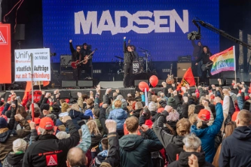 Madsen rockt bei IG Metall-Aktionstag in Hannover am 15. März