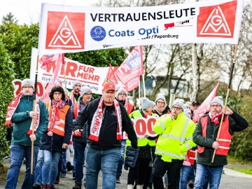IG Metall fordert 6,5 Prozent mehr für Industriebeschäftigte in Textil und Bekleidung