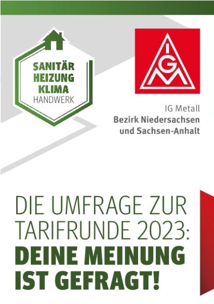 2023, Umfrage zur Tarifrunde im Sanitär-Heizung-Klima-Handwerk