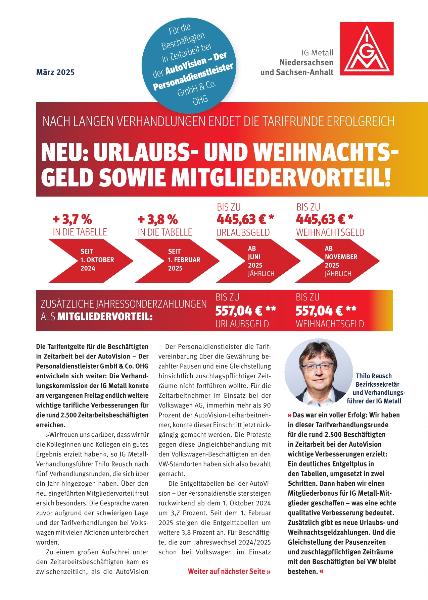 2025-03 IG Metall Flugblatt AutoVision: 