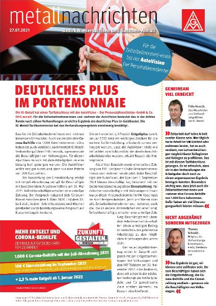 Flugblatt AutoVision Ergebnis 27.10.2021