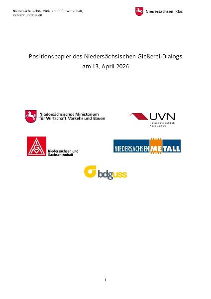 Positionspapi Gießereidialog