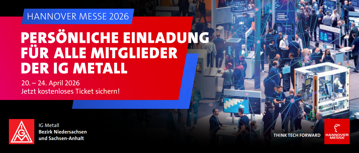 IG Metall Hannover Messe 2026_Einladung